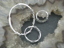 Ohrring Keltische CREOLE Gothic Celtic Sterlingsilber925 Ohrschmuck Stacheldraht