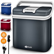 tillvex® 24L Kühlbox 12V 230V Auto Thermoelektrische Warmhaltebox Kühlschrank