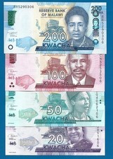 Malawi - SET 4 x BANKNOTEN  20