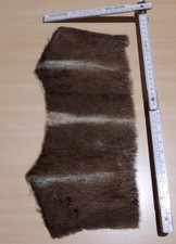 Echtes Fell Rest Biber braun