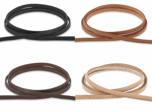 Lederband flach 3x1mm - ,