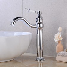 Retro Nostalgie Waschtischarmatur Mischbattrie Wasserhahn Einhebelmischer Bad DE