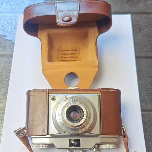 Agfa leder kameratasche braun - kameratasche,