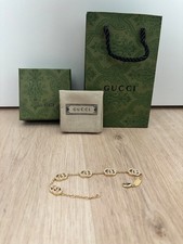 Goldene GG Gucci Armband mit org. Verp. Kette GG Modeschmuck Armkette Schmuck