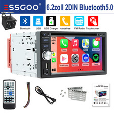 6.2zoll Doppel 2 Din CarPlay Autoradio Bluetooth5.0 DVD DVR USB AUX TF EQ CD RDS