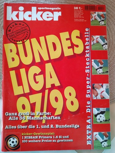 Kicker sonderheft bundesliga - kicker,