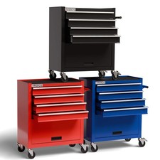 AREBOS Werkstattwagen Werkzeugwagen Rollwagen Werkzeugkiste Toolbox 4 Fächer