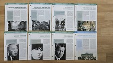 Deutsche Geschichte - Sammelkarten Atlas-Verlag - 8 Karten Nachkriegszeit Mauer