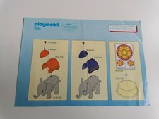 Playmobil 4235 NUR Bauplan Beschreibung für Zirkus Elefant M255