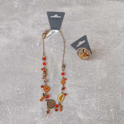 Pilgrim set halskette ring - 2,
