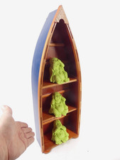 Deko Stand Regal Boot Holz