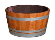 Holzfass, Fass halbiert