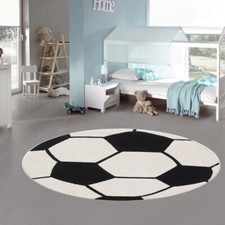 Runder Fußball-Teppich Weich