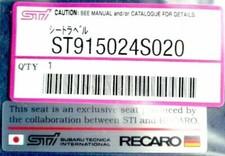 Subaru Genuine OEM Impreza WRX