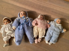 Puppen aus Sammlung als 4 Stück als Set 30 - 40 cm