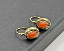 Antike vergoldete Ohrringe mit