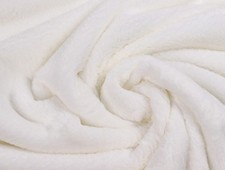 FELLIMITAT Stoff Plüsch Plüschstoff Kuschelweich Kostüme CREMEWEIß EUR 12,98/m