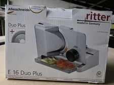 Ritter Allesschneider Silber E16 DuoPlus mit Glattmesser + Wellenschliff