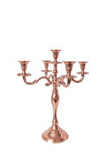 5-Arm Kerzenhalter roségold