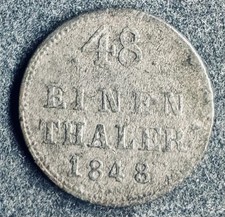 1/48 Thaler 1848 Mecklenburg