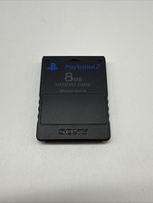Sony PS2 Playstation 2 Memory Card Original in schwarz