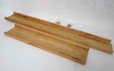 2 ABLAGE-WANDBORDE / 69 CM UND 44,5 CM LÄNGE / KIEFER MASSIV!