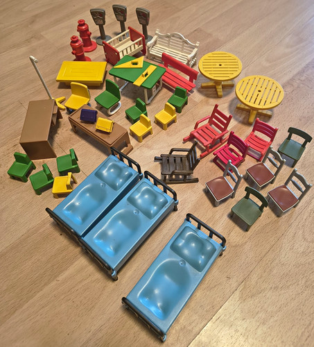 Playmobil möbel tisch stuhl - playmobil,