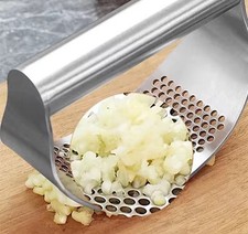 2x BEST Edelstahl Knoblauchpresse Wippe Knoblauchzerhacker Knoblauchzerkleinerer