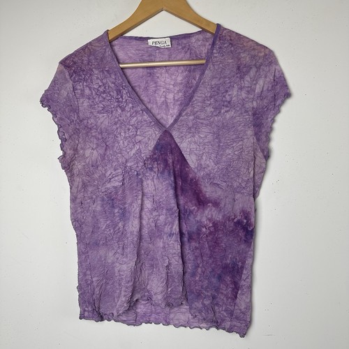 Vtg y2k babydoll top - y2k, purple