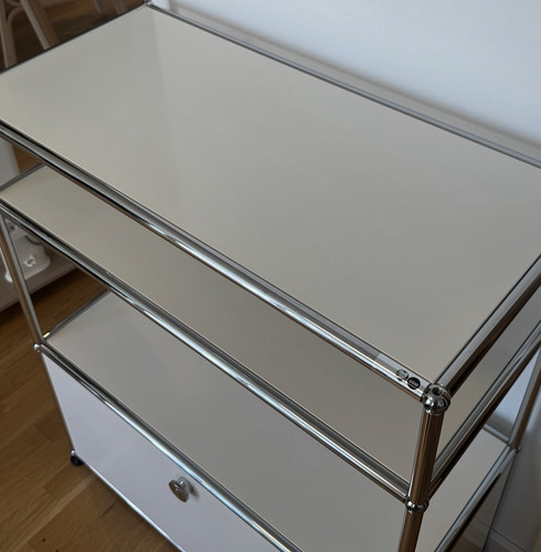 Usm regal metall - metall, weiß/chrom