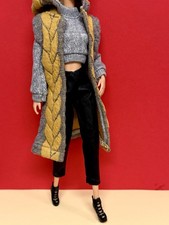 Barbie Fashion Kleidung-Pullover , Kunst Leder Leggings,Weste mit Kapuze, Schuhe