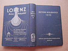 alter  Beton - Kalender  1959