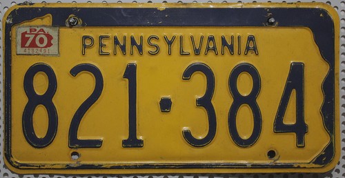 Pennsylvania nummernschild usa - pennsylvania,