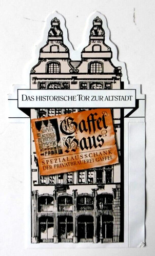 Werbe aufkleber gaffel - werbe-aufkleber, haus