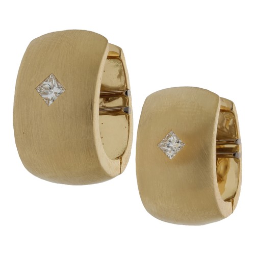 Diamant creolen 750 k - 750/, 18
