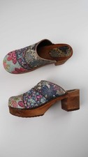 Schwedenclogs Clogs 39 Paisley Muster Sandalen Slipper Loafer Schwedisch