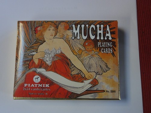 Mucha playing cards - cards, 2x