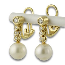 Brillant Akoya Perlen Gold