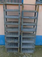 Regal Stapelkisten Stapelbox Metall 70er Industriedesign Schrank Loft vintage !!