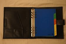 Timer, Terminplan, Ringbuch, Organizer, Zeitplaner TYCCON, Leder, Schwarz, gebra