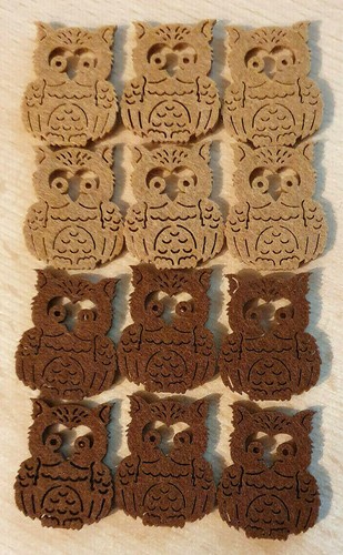Filz tiere eule - cm, herbst
