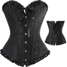 Schwarz Corsage übergröße