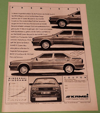 45. Kamei Tuning Audi 80 X1 Werbeanzeige Werbung Reklame 1983