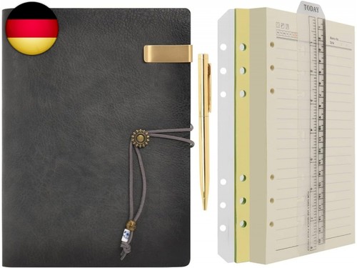 Wonderpool leder tagebuch - leder,