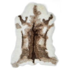 Kunstfell-Teppich - grau -