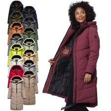 Marikoo Damen Winter Mantel Winterjacke Stepp Jacke gesteppt lang warm B949 NEU