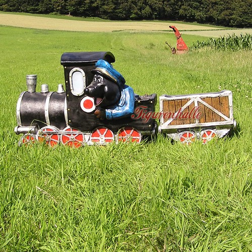 Maulwurf gartenzwerg eisenbahn - gartenzwerg,
