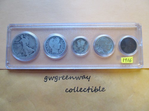 1916 silber geburt jahr set - silber,