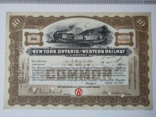 Dekoratives Weihnachtsgeschenk für Eisenbahnfans, USA, Originalaktie, 28,5 x 19 