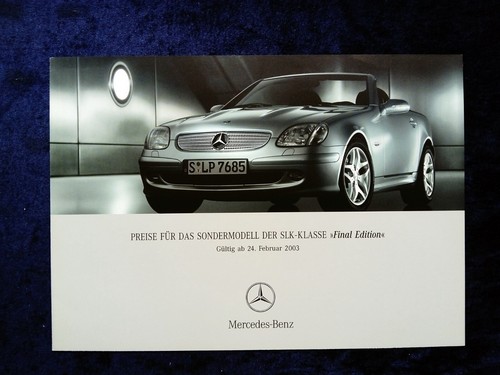 Mercedes slk preisliste - mercedes,